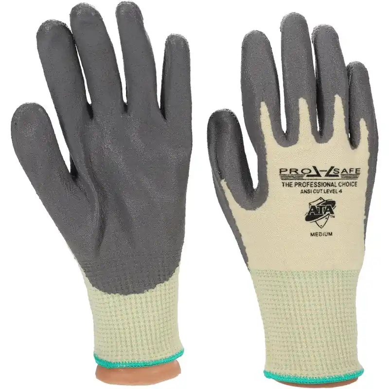 PRO-SAFE 73474124 Size M (8) ANSI Cut Lvl 4 Puncture Lvl 2 Abrasion Lvl 3 Polyurethane Coated ATA Cut & Puncture Resistant Gloves