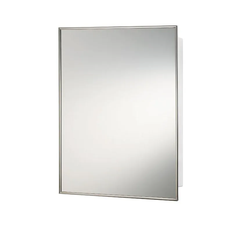 Jensen 614 Styleline 22-1/8 in. Surface Mount Medicine Cabinet in Stainless Steel