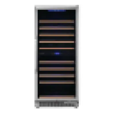 Edgestar CWR1102DZ 110 Bottle 24 Inch Built-In Dual Zone Wine Cooler