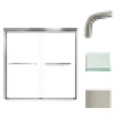 Zhongshan Donghao Hardware Co. CBP606006C-BS Shower Door 60X60 Clear Glass