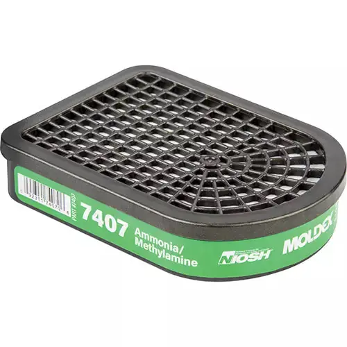 Moldex 7407 Semi-Rectangular Gas/Vapor Cartridge Ammonia/Methylamine 30 PR/CA