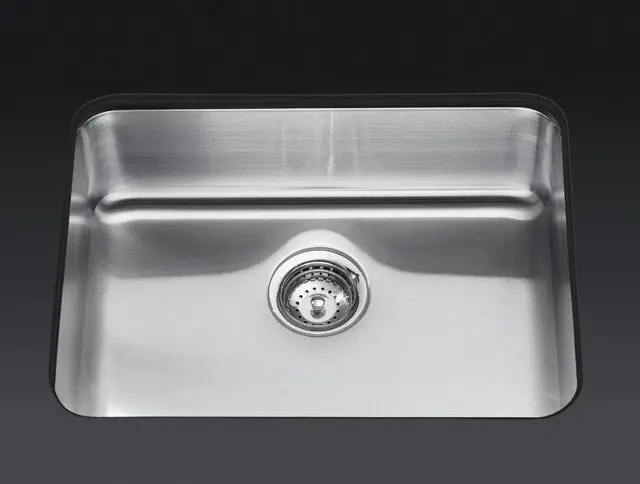Kohler 3332-NA Undertone 23 x 17-1/2 in. No Hole Stainless Steel Single Bowl Undermount Kitchen Sink