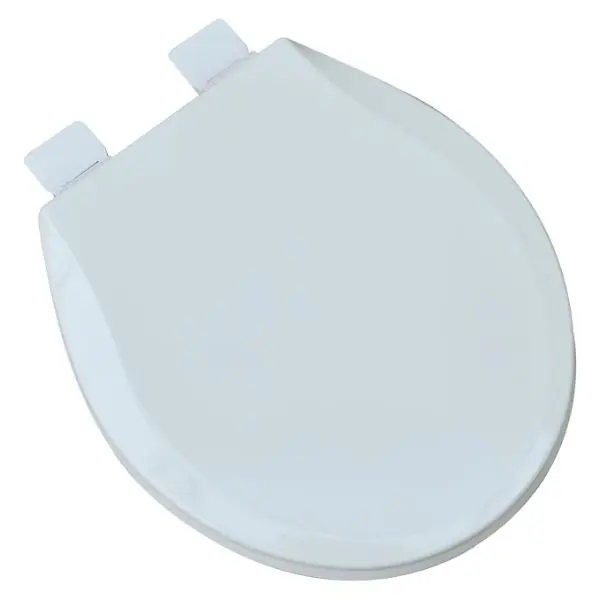 Plumbing Technologies 125-00 Round Molded Wood Toilet Seat with Release 'N' Clean Hinge