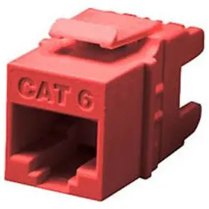 Allen Tel AT66EZ-47 Cat 6 E-Z Jack Module Red