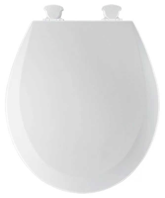 Bemis 500EC-LINEN Toilet Seat Closed Front Round 14-3/8 x 16-7/8