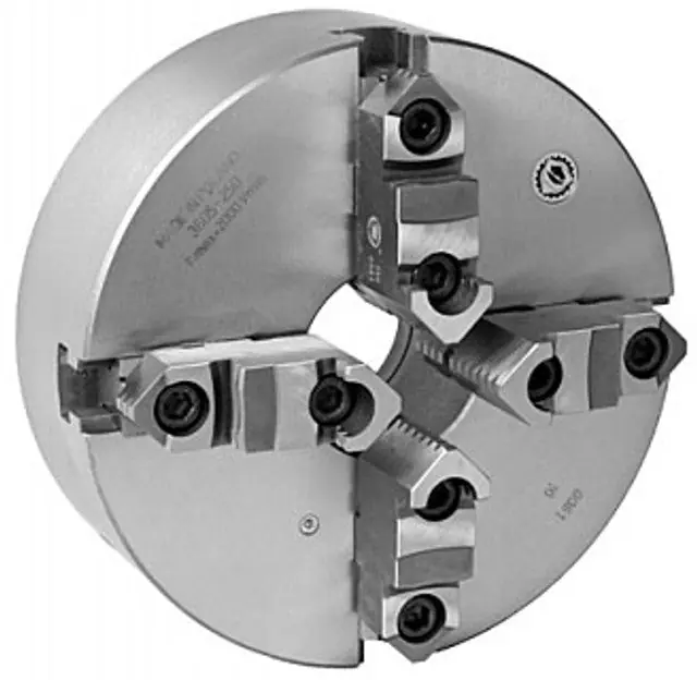 Bison 7-840-2000 20 P/B 4-Jaw Scroll Chuck 2PC Jaws Semi-Steel