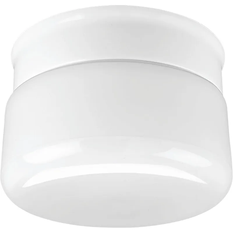 Progress Lighting P3516-30 White Glass 1-60W MED FITTER CTC WH