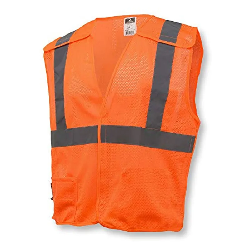 Radians SV4OML Economy Break-Away Safety Vest L Hi-Viz Orange