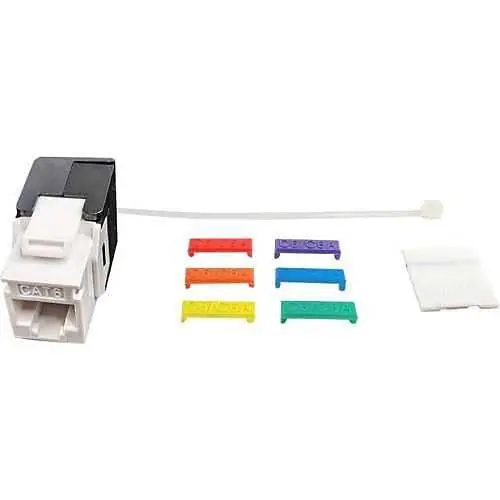 Simply45 S45-3600W CAT6/6A UTP 180 Degree Keystone Jack 110 Style