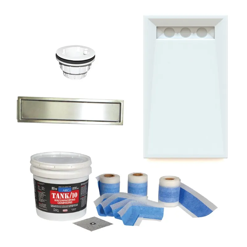 ARC INC K5132L-PRE-SLBS Shower Base Kit 51-1/4X32-1/4