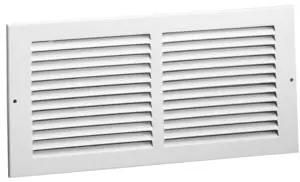 Hart & Cooley 703980 672M Series Steel Sidewall / Ceiling Return Air Grille 14 x 8