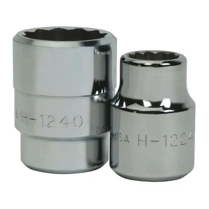 Williams Tools H-1236 Non-Impact Socket - Standard Straight Shaft Style - 3/4 in Drive Size - 12 PT