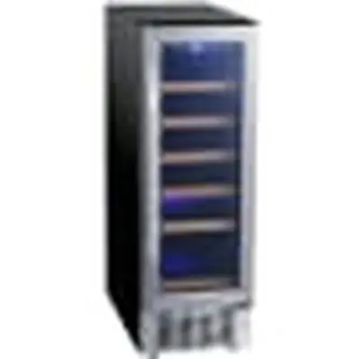 Edgestar CWR182SZ Wine Cooler Black & Stainless Steel 12 Reversible