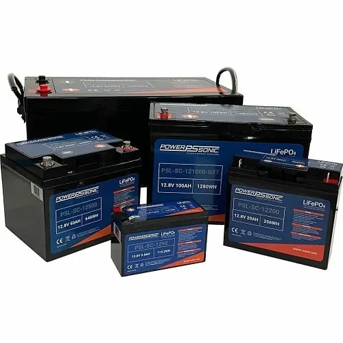 Power Sonic PSL-SC-12200 PSL-SC Series 12.8V 20.0Ah Deep Cycle Rechargeable Lithium Battery