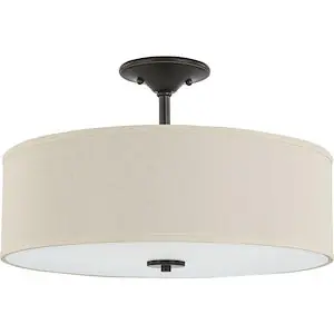 Progress Lighting P350168-020 ANBR 3 60W MED A19 INCAND CEIL LGHT