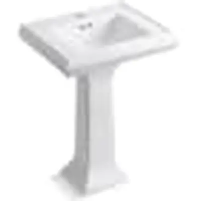 Kohler 2238-1-0 Memoirs Pedestal Lavatory 24 x 20