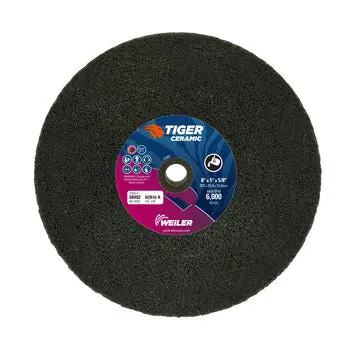 Tiger 68402 Snagging Wheel 8 in Diameter 16 Grit 5/8 in Arbor