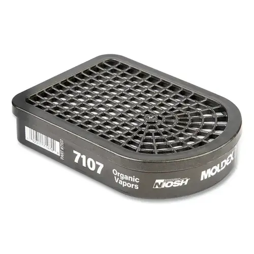 Moldex 7107 7000/7800/9000 Series Semi-Rectangular Gas/Vapor Cartridge