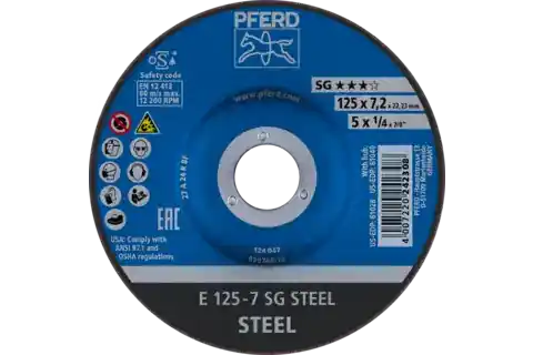 PFERD 69901187 Performance Line SG Depressed Center Wheel 9 in 1/4 in 24 61047