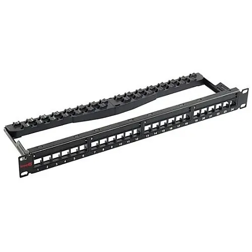 Simply45 S45-2024UP 24-Port Unloaded Unshielded Keystone Patch Panel