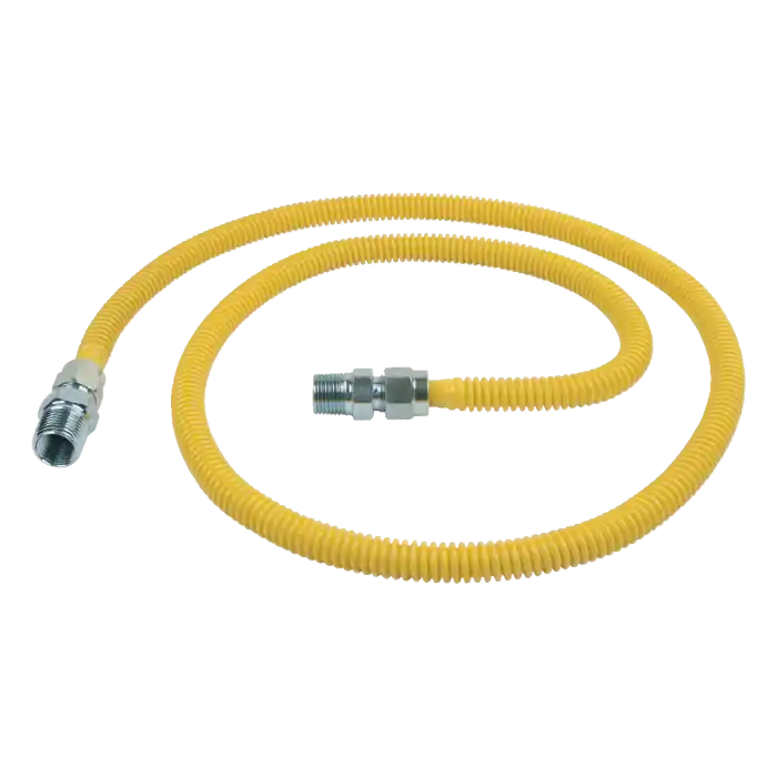 BrassCraft CSSD44-60 ProCoat Stainless Steel Gas Connector 1/2 in. MIP x 1/2 in. MIP