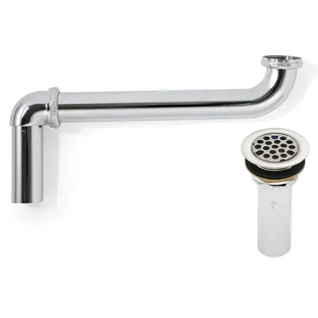 McGuire Manufacturing 1149WC Brass Flat Grid Strainer with Adjustable Offset Waste