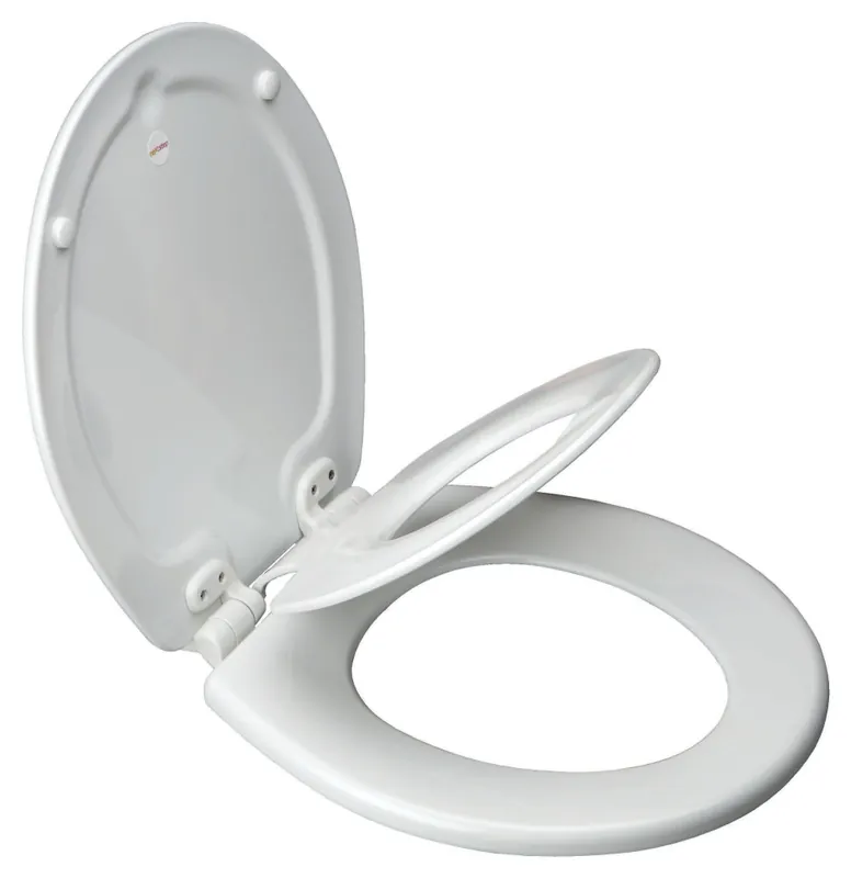 Bemis Manufacturing 483SLOW-006 Toilet Seat Closed Front, Round