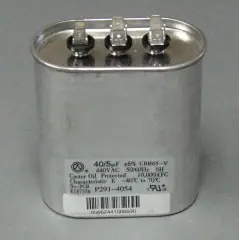 Carrier P291-4054 440V Dual Oval Run Capacitor 40/5 MFD P291-4054RS