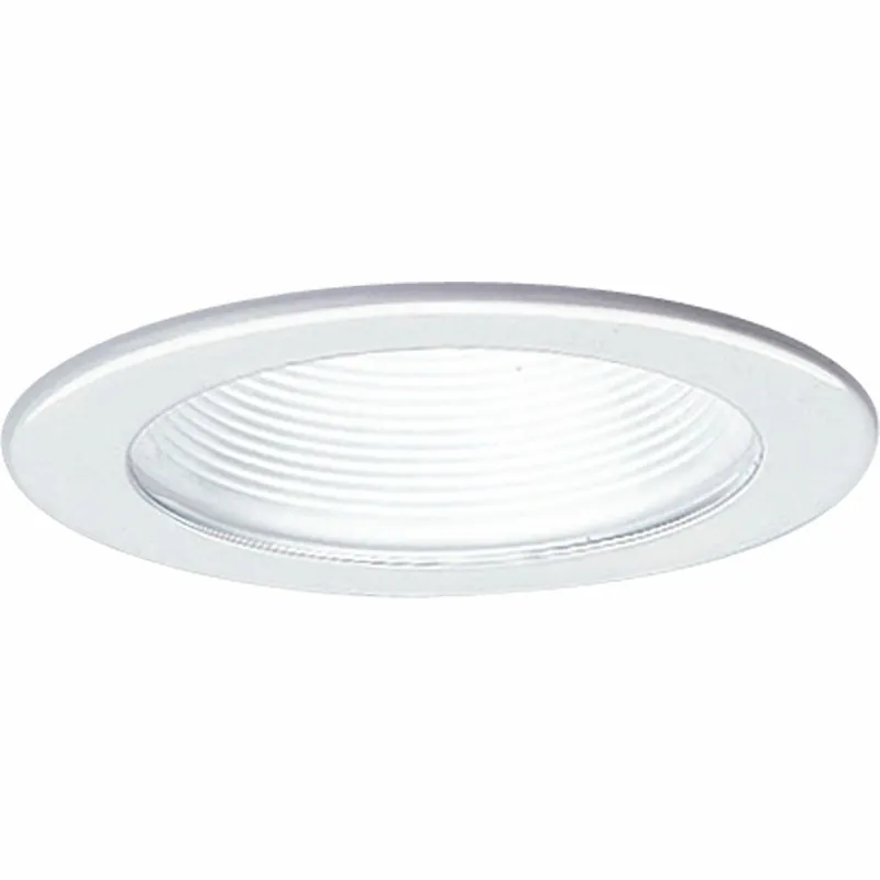 Progress Lighting P8044-28 Step Baffle Trim White 5 Inch Diameter