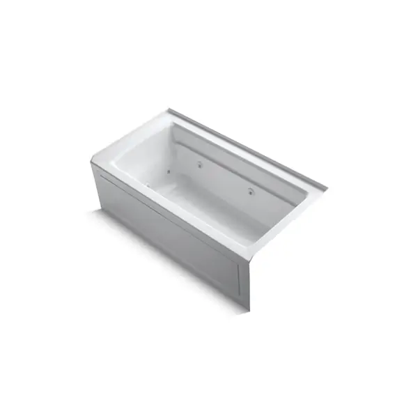 KOHLER 1122-RA-0 Archer 60 in. x 32 in. Whirlpool Alcove Bathtub with Right Drain