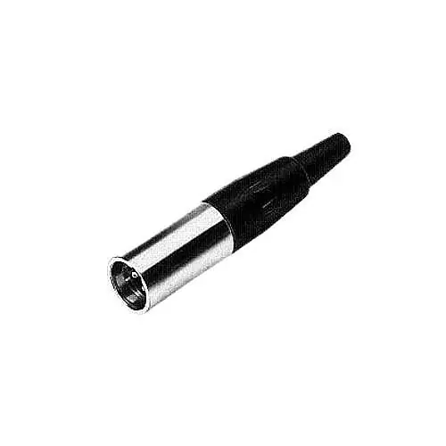 Switchcraft TA3MX Tini-QG 3-Pin Male Mini XLR Cable Mount, Silver Pins, Nickel