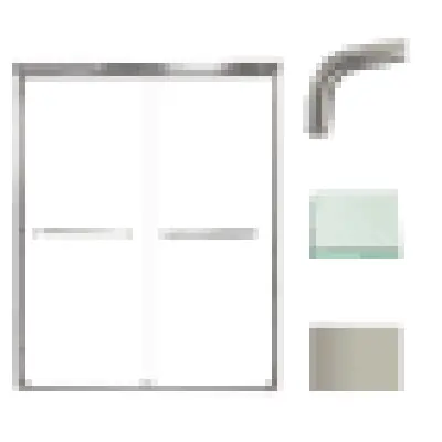 Zhongshan Donghao Hardware Co. CBP607606C-BS Shower Door 60x76 Clear Glass