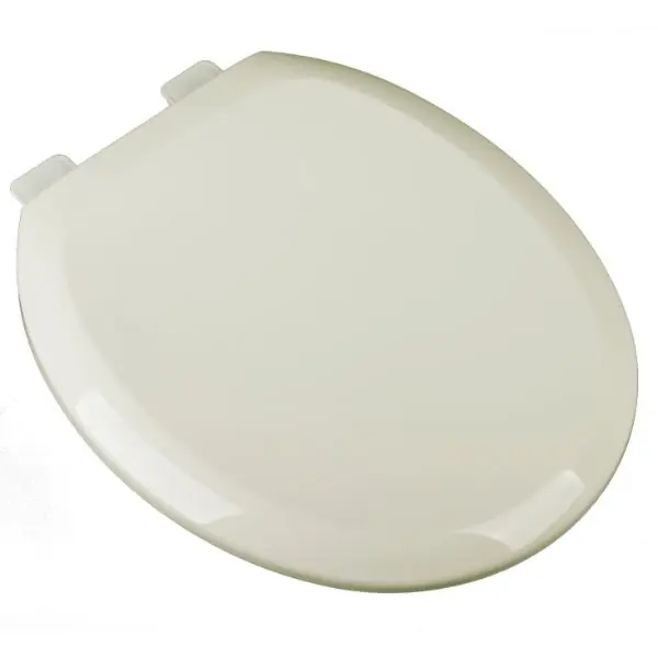 Plumbing Technologies 260-02 Round Plastic Top Mount Slow Close Toilet Seat with Adjustable Release 'N' Clean Hinge