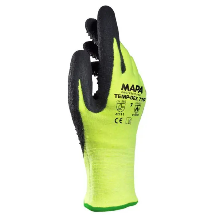 MAPA Professional 34710037 Temp-Dex 710 Nitrile Palm-Coated Heat-Resistant Gloves