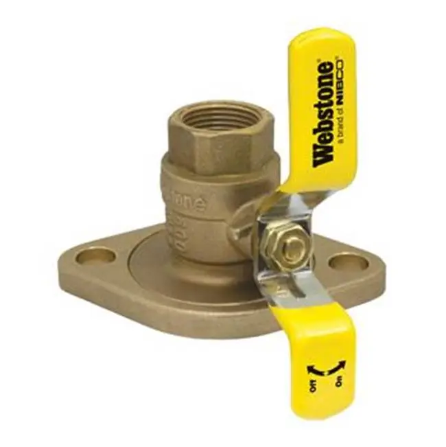 Webstone Valve H-41405 Isolator Brass Full Port Uni-Flange Ball Valve 1-1/4 x Rotating Flange
