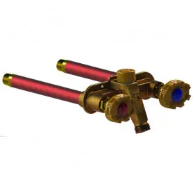 Woodford 22CP-12 Model 22 Freezeless Anti-Siphon Hot/Cold Wall Faucet with Pressure Relief Valves
