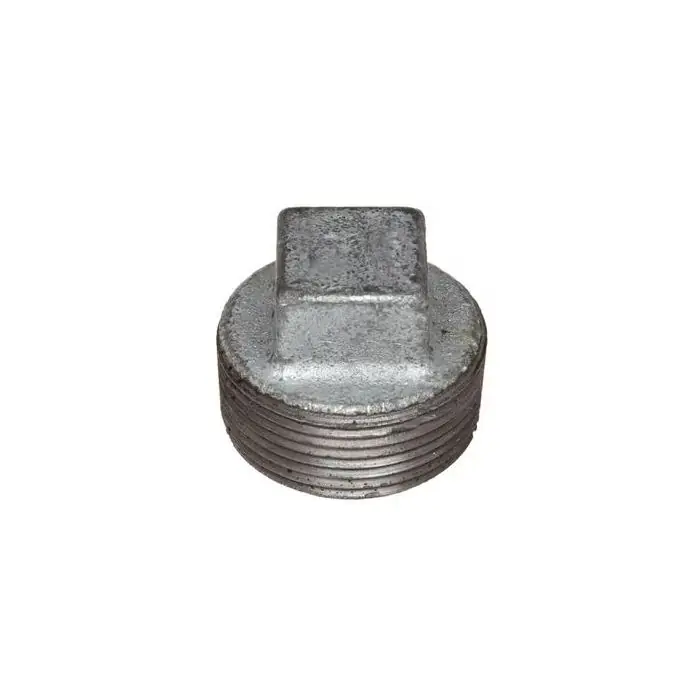 Malleable Fittings ZMGPL07 Square Head Pipe Plug 1-1/2 in Nominal Replacement ZMGPL07