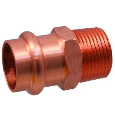 Nibco 9030805PC 1/2 x 3/8 in. Press x MNPT Adapter