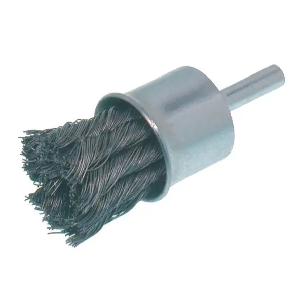 Osborn 99106 End Brush - Crimped Wire (1 OD / 0.020 Steel / 1/4 Shank)