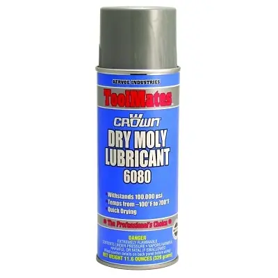Crown 6080 Dry Moly Lubricant 11.6 oz Aerosol Can