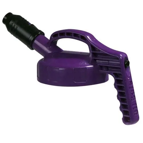 OILSAFE 100507 Stumpy Spout Lid 1 in Diameter Purple