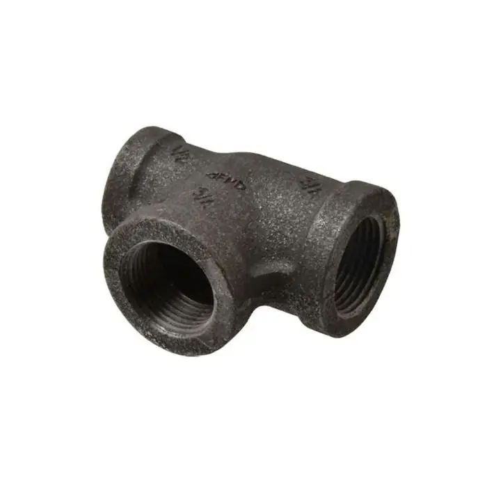 Malleable Fittings ZMGTR0403 Black Malleable Iron Reducing Tee