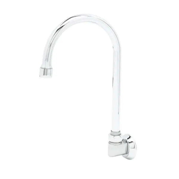 T&S Brass B-0525 Swivel Gooseneck Wall Mount Stream Regulator 5-11/16 Spread