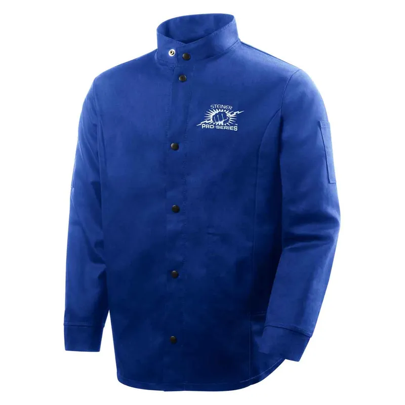 Steiner Ind 1150-L Jacket 30in Royal Blue 9oz FR Cotton Welding