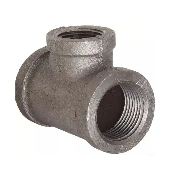 Malleable Fittings ZMBTR0907 2-1/2 x 2-1/2 x 1-1/2 in. Threaded 150# Black Malleable Iron Reducing Tee