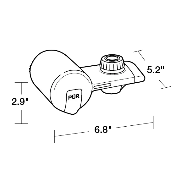 Pur PFM400H 3-Stage Vertical Faucet Mount Water Filter
