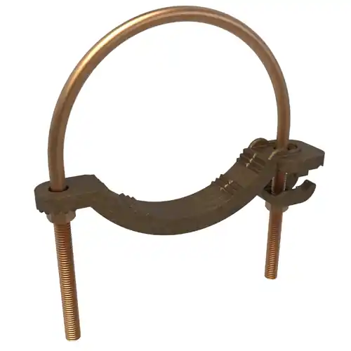 Ilsco GPL3905BU Permaground Copper Waterpipe Ground Clamp Conductor Range 4/0-4 Pipe Size 4 to 5in