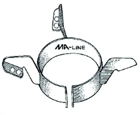 MA-Line MA-FM554A Motor Mounting Bracket 5-5/8 Torsion Bracket with 4 Legs