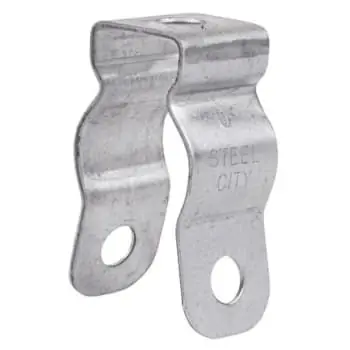 Steel City 6H1-BSS Hanger, Conduit and Pipe, EMT Size 3/4 Inch, Rigid Conduit or Pipe 3/4 Inch, Stainless Steel, with Bolt