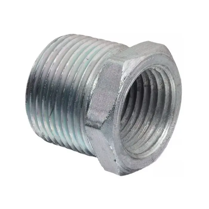 Malleable Fittings ZMGBU0706 1-1/2 x 1-1/4 in. NPT 150# Global Galvanized Malleable Iron Hex Bushing